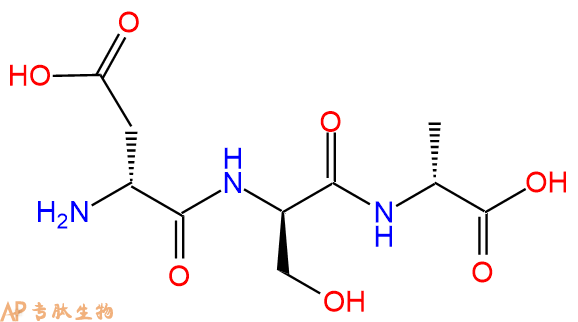 专肽生物产品H2N-DAsp-DSer-DAla-COOH