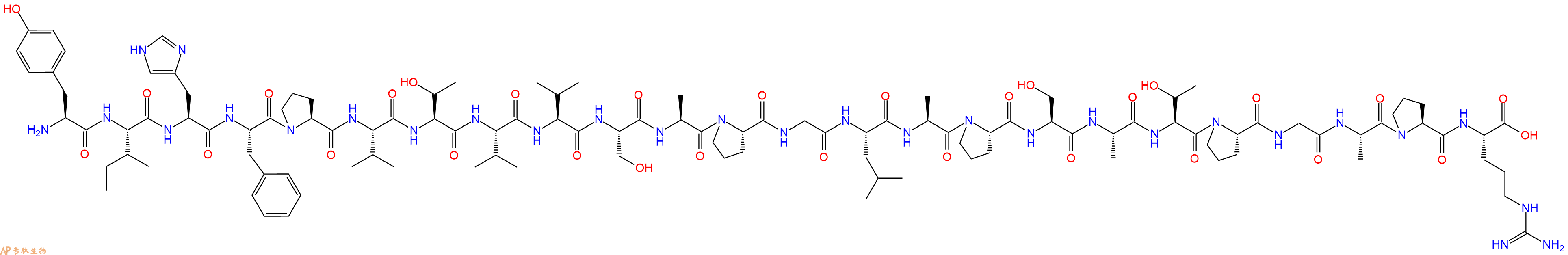 专肽生物产品H2N-Tyr-Ile-His-Phe-Pro-Val-Thr-Val-Val-Ser-Ala-Pro-Gly-Leu-Ala-Pro-Ser-Ala-Thr-Pro-Gly-Ala-Pro-Arg-COOH