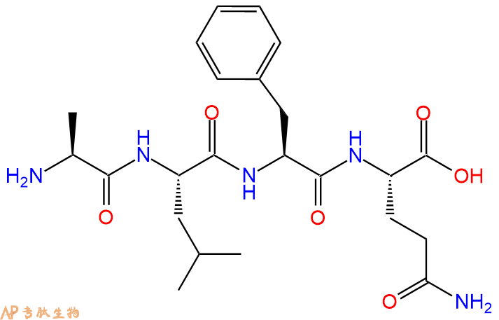 专肽生物产品H2N-Ala-Leu-Phe-Gln-COOH