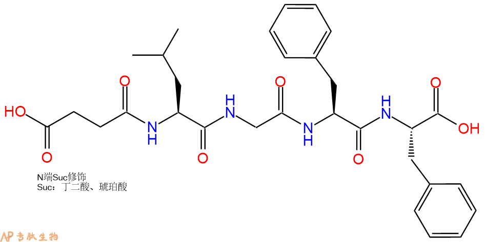 专肽生物产品Suc-Leu-Gly-Phe-Phe-COOH