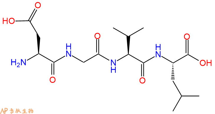 专肽生物产品H2N-Asp-Gly-Val-Leu-COOH