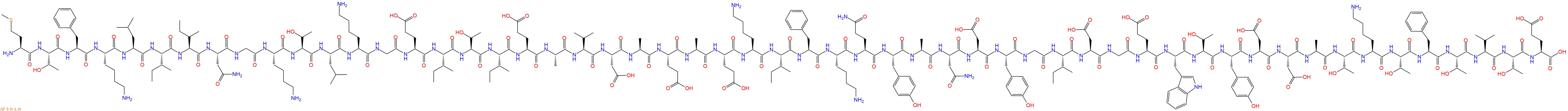 专肽生物产品H2N-Met-Thr-Phe-Lys-Leu-Ile-Ile-Asn-Gly-Lys-Thr-Leu-Lys-Gly-Glu-Ile-Thr-Ile-Glu-Ala-Val-Asp-Ala-Glu-Ala-Glu-Lys-Ile-Phe-Lys-Gln-Tyr-Ala-Asn-Asp-Tyr-Gly-Ile-Asp-Gly-Glu-Trp-Thr-Tyr-Asp-Asp-Ala-Thr-Lys-Thr-Phe-Thr-Val-Thr-Glu-COOH