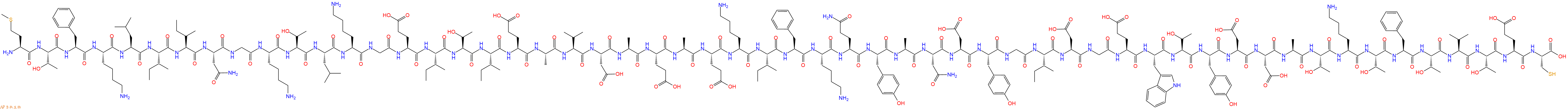 专肽生物产品H2N-Met-Thr-Phe-Lys-Leu-Ile-Ile-Asn-Gly-Lys-Thr-Leu-Lys-Gly-Glu-Ile-Thr-Ile-Glu-Ala-Val-Asp-Ala-Glu-Ala-Glu-Lys-Ile-Phe-Lys-Gln-Tyr-Ala-Asn-Asp-Tyr-Gly-Ile-Asp-Gly-Glu-Trp-Thr-Tyr-Asp-Asp-Ala-Thr-Lys-Thr-Phe-Thr-Val-Thr-Glu-Cys-COOH