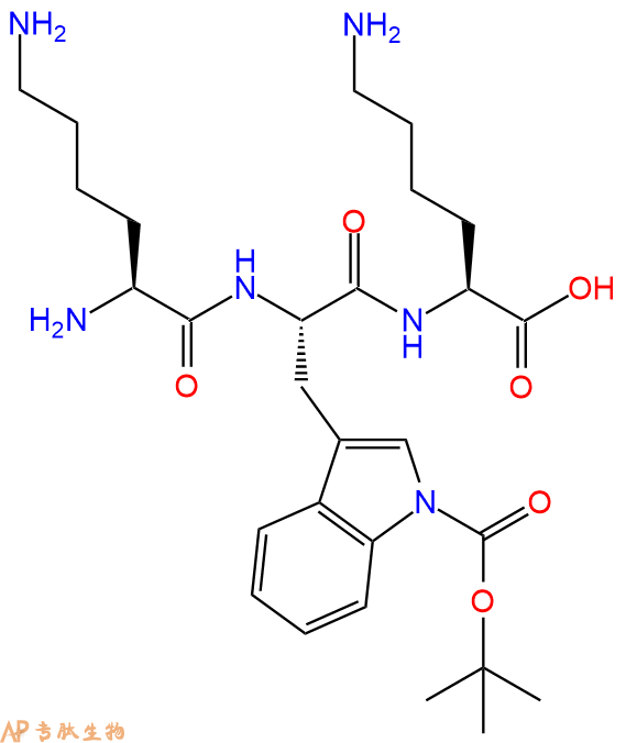 专肽生物产品H2N-Lys-Trp(Boc)-Lys-COOH
