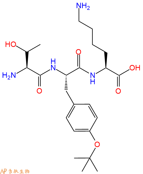 专肽生物产品H2N-Thr-Tyr(tBu)-Lys-COOH