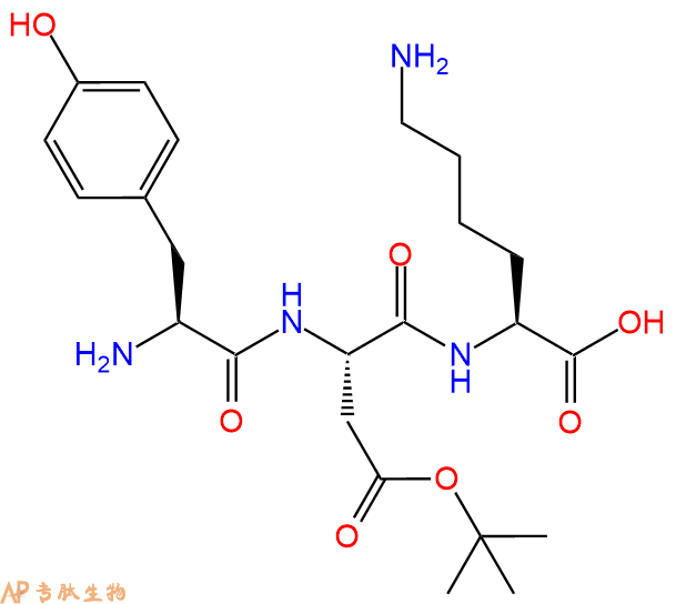 专肽生物产品H2N-Tyr-Asp(OtBu)-Lys-COOH