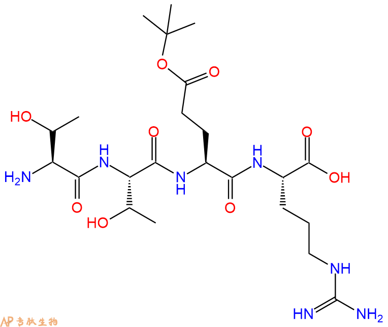 专肽生物产品H2N-Thr-Thr-Glu(OtBu)-Arg-COOH