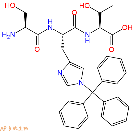 专肽生物产品H2N-Ser-His(Trt)-Thr-COOH