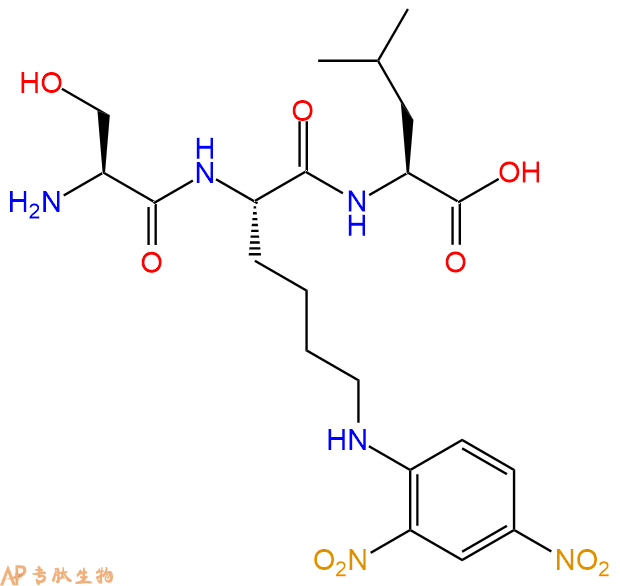 专肽生物产品H2N-Ser-Lys(Dnp)-Leu-COOH