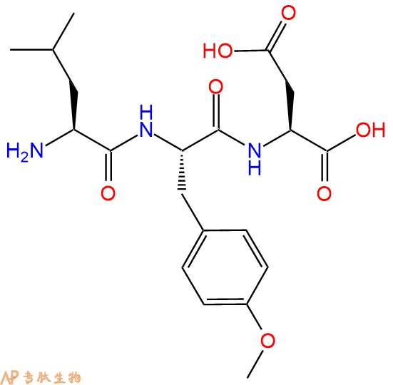 专肽生物产品H2N-Leu-Tyr(OMe)-Asp-COOH