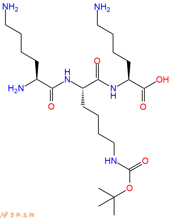 专肽生物产品H2N-Lys-Lys(Boc)-Lys-COOH