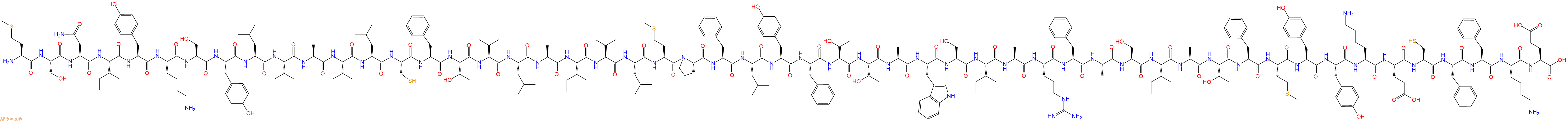 专肽生物产品H2N-Met-Ser-Asn-Ile-Tyr-Lys-Ser-Tyr-Leu-Val-Ala-Val-Leu-Cys-Phe-Thr-Val-Leu-Ala-Ile-Val-Leu-Met-Pro-Phe-Leu-Tyr-Phe-Thr-Thr-Ala-Trp-Ser-Ile-Ala-Arg-Phe-Ala-Ser-Ile-Ala-Thr-Phe-Met-Tyr-Tyr-Lys-Glu-Cys-Phe-Phe-Lys-Glu-COOH