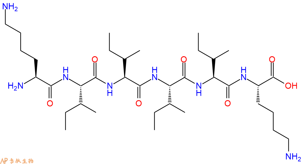 专肽生物产品H2N-Lys-Ile-Ile-Ile-Ile-Lys-COOH