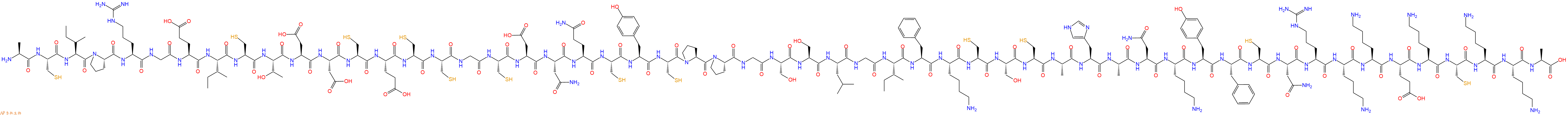 专肽生物产品H2N-Ala-Cys-Ile-Pro-Arg-Gly-Glu-Ile-Cys-Thr-Asp-Asp-Cys-Glu-Cys-Cys-Gly-Cys-Asp-Asn-Gln-Cys-Tyr-Cys-Pro-Pro-Gly-Ser-Ser-Leu-Gly-Ile-Phe-Lys-Cys-Ser-Cys-Ala-His-Ala-Asn-Lys-Tyr-Phe-Cys-Asn-Arg-Lys-Lys-Glu-Lys-Cys-Lys-Lys-Ala-COOH