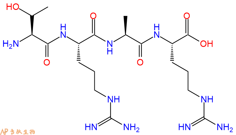 专肽生物产品H2N-Thr-Arg-Ala-Arg-COOH