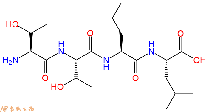 专肽生物产品H2N-Thr-Thr-Leu-Leu-COOH