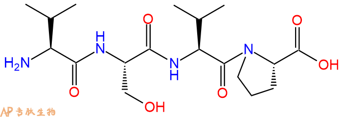 专肽生物产品H2N-Val-Ser-Val-Pro-COOH