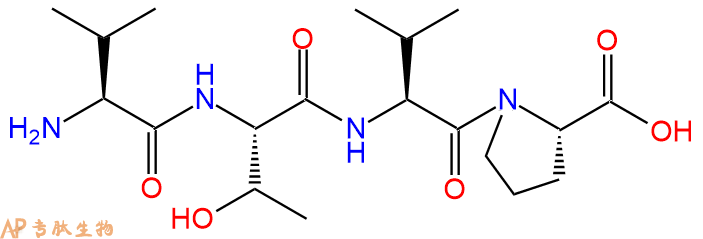 专肽生物产品H2N-Val-Thr-Val-Pro-COOH