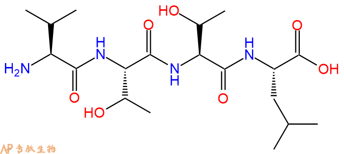 专肽生物产品H2N-Val-Thr-Thr-Leu-COOH