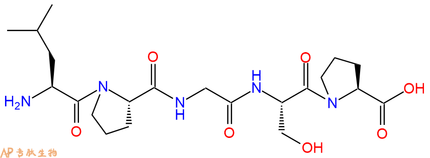 专肽生物产品H2N-Leu-Pro-Gly-Ser-Pro-COOH