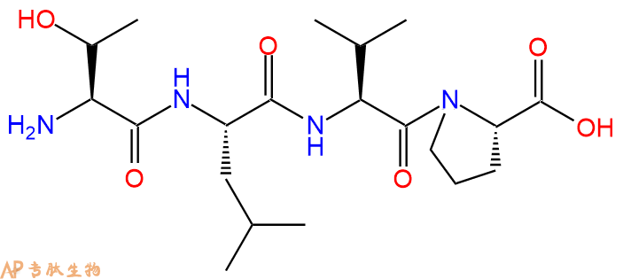 专肽生物产品H2N-Thr-Leu-Val-Pro-COOH