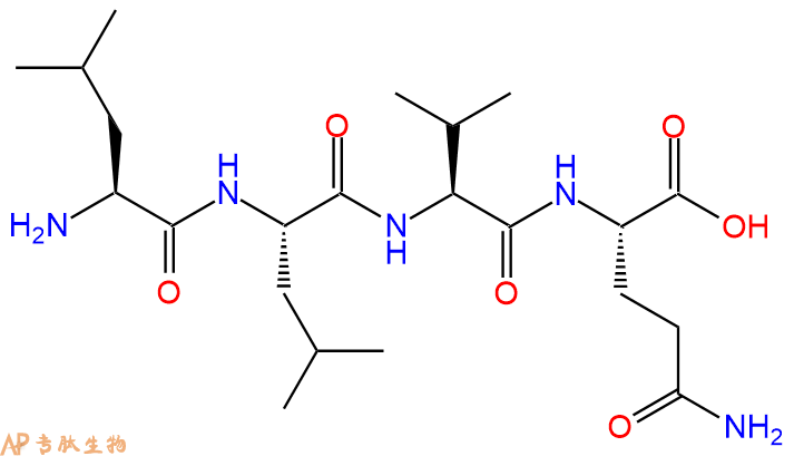 专肽生物产品H2N-Leu-Leu-Val-Gln-COOH