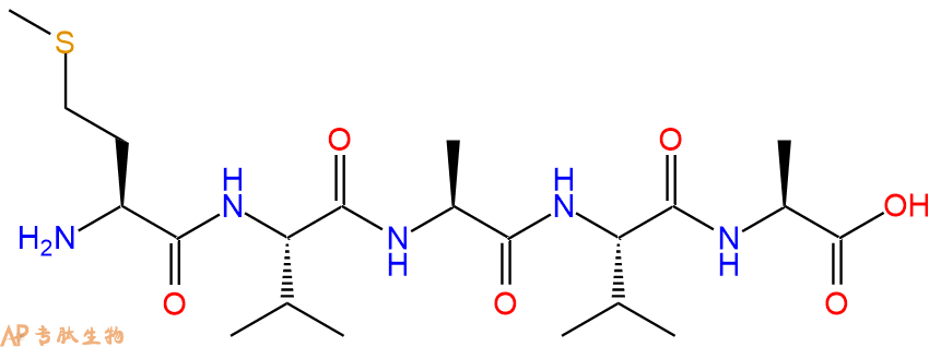 专肽生物产品H2N-Met-Val-Ala-Val-Ala-COOH