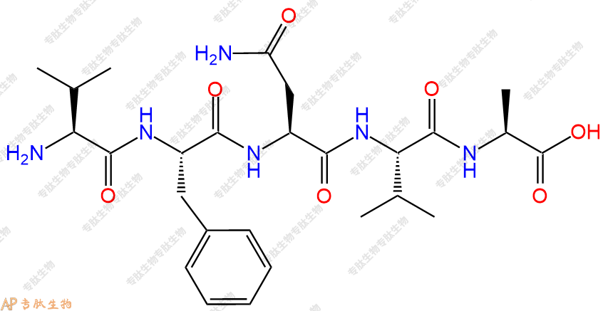 专肽生物产品H2N-Val-Phe-Asn-Val-Ala-COOH