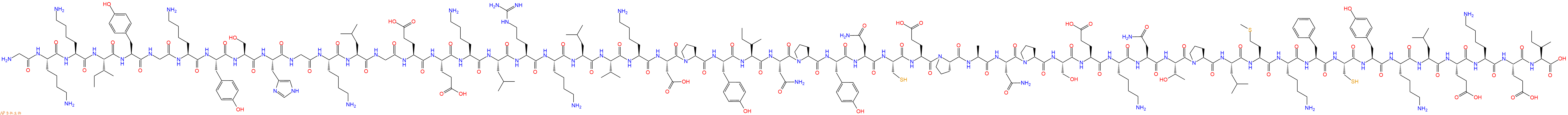 专肽生物产品H2N-Gly-Lys-Lys-Ile-Tyr-Gly-Lys-Tyr-Ser-His-Gly-Lys-Leu-Gly-Glu-Glu-Lys-Leu-Arg-Lys-Leu-Val-Lys-Asp-Pro-Tyr-Ile-Asn-Pro-Tyr-Asn-Cys-Glu-Pro-Ala-Asn-Pro-Ser-Glu-Lys-Asn-Thr-Pro-Leu-Met-Lys-Phe-Cys-Tyr-Lys-Leu-Glu-Lys-Glu-Ile-COOH