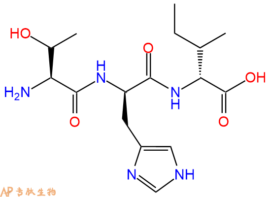 专肽生物产品H2N-Thr-DHis-DIle-COOH