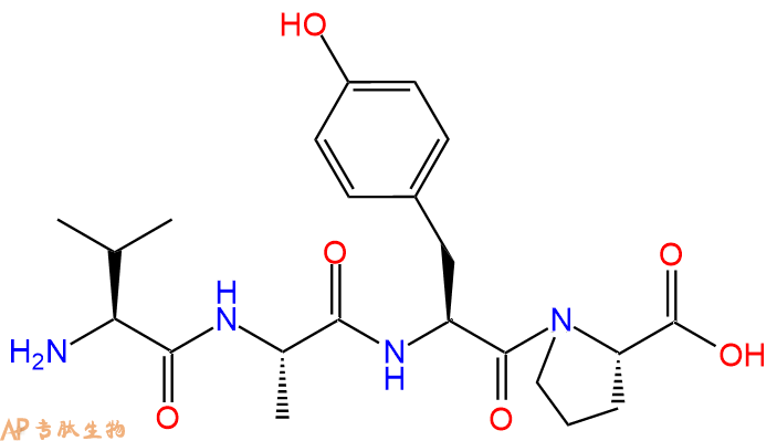 专肽生物产品H2N-Val-Ala-Tyr-Pro-COOH