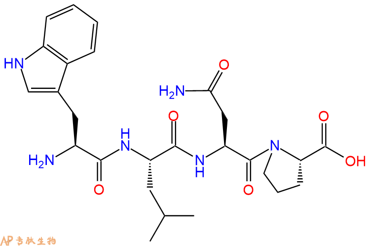 专肽生物产品H2N-Trp-Leu-Asn-Pro-COOH
