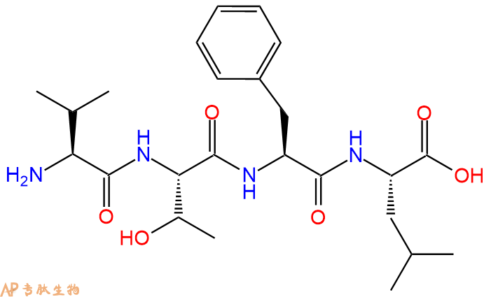 专肽生物产品H2N-Val-Thr-Phe-Leu-COOH