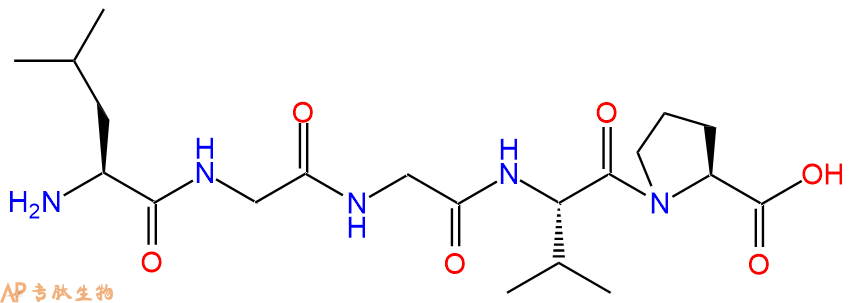 专肽生物产品H2N-Leu-Gly-Gly-Val-Pro-COOH