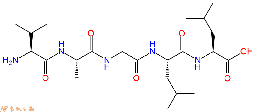 专肽生物产品H2N-Val-Ala-Gly-Leu-Leu-COOH