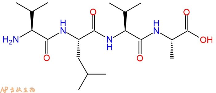 专肽生物产品H2N-Val-Leu-Val-Ala-COOH