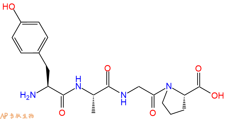 专肽生物产品H2N-Tyr-Ala-Gly-Pro-COOH