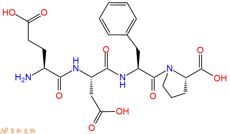 专肽生物产品H2N-Glu-Asp-Phe-Pro-COOH
