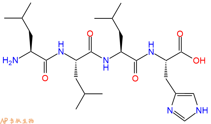 专肽生物产品H2N-Leu-Leu-Leu-His-COOH
