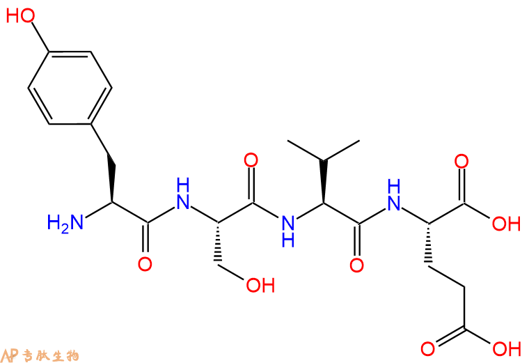 专肽生物产品H2N-Tyr-Ser-Val-Glu-COOH