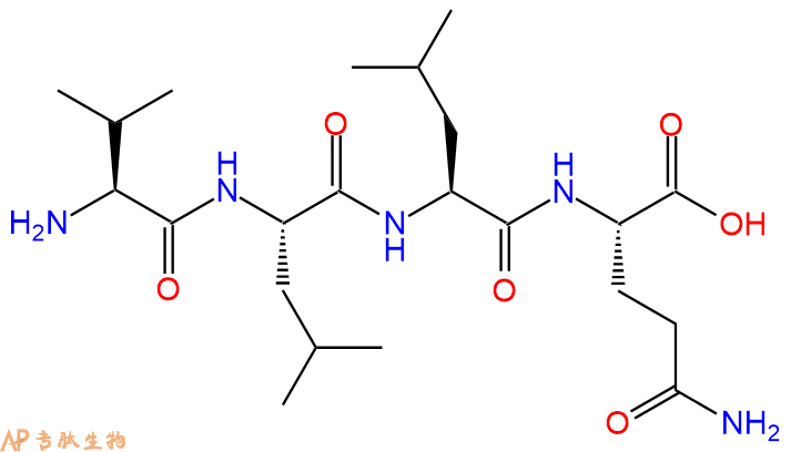 专肽生物产品H2N-Val-Leu-Leu-Gln-COOH