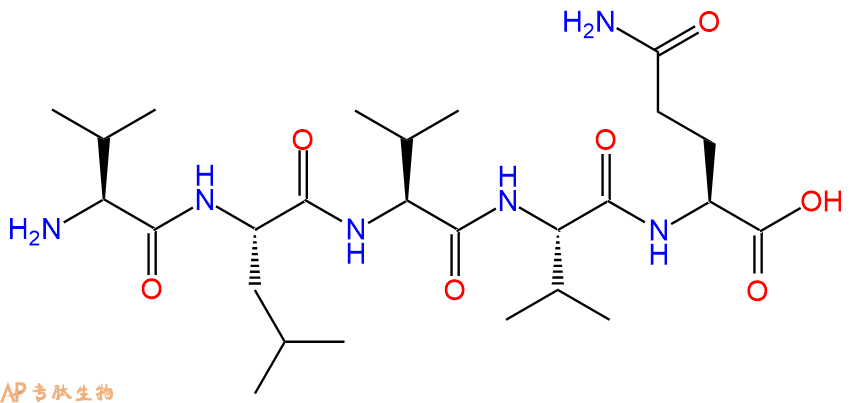 专肽生物产品H2N-Val-Leu-Val-Val-Gln-COOH