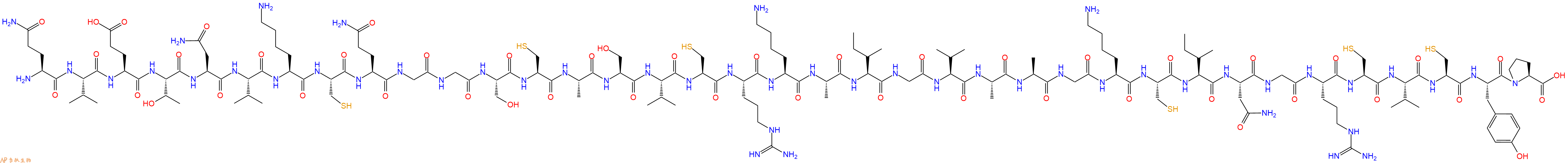 专肽生物产品H2N-Gln-Val-Glu-Thr-Asn-Val-Lys-Cys-Gln-Gly-Gly-Ser-Cys-Ala-Ser-Val-Cys-Arg-Lys-Ala-Ile-Gly-Val-Ala-Ala-Gly-Lys-Cys-Ile-Asn-Gly-Arg-Cys-Val-Cys-Tyr-Pro-COOH