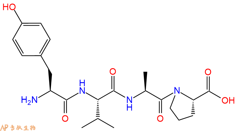 专肽生物产品H2N-Tyr-Val-Ala-Pro-COOH