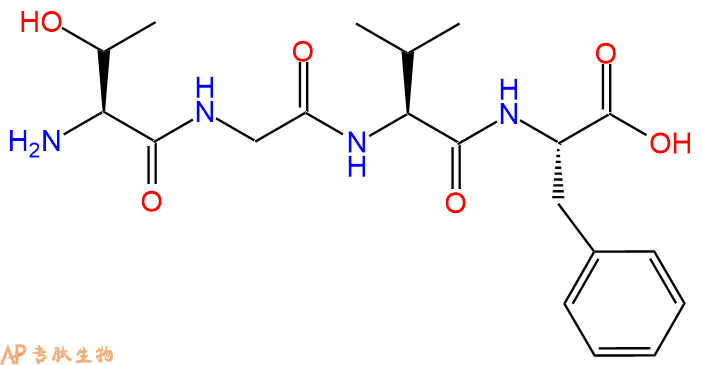 专肽生物产品H2N-Thr-Gly-Val-Phe-COOH