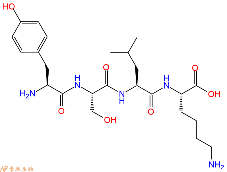 专肽生物产品H2N-Tyr-Ser-Leu-Lys-COOH