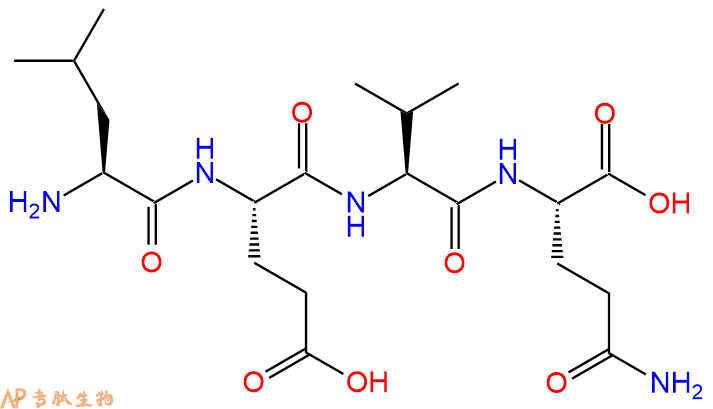 专肽生物产品H2N-Leu-Glu-Val-Gln-COOH