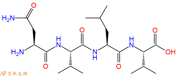 专肽生物产品H2N-Asn-Val-Leu-Val-COOH