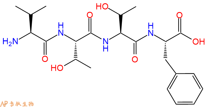 专肽生物产品H2N-Val-Thr-Thr-Phe-COOH