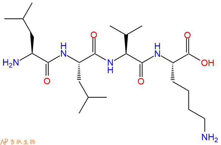 专肽生物产品H2N-Leu-Leu-Val-Lys-COOH